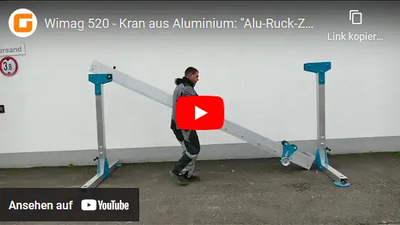 Video: Wimag Alu-Portalkran Alu-Ruck-Zuck