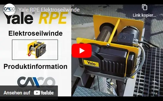 Video: YALE Elektroseilwinde RPE