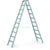 Gebördelte R13step B Stufen-Stehleiter 2 x 10