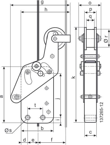 Maßskizze zum BSA 20