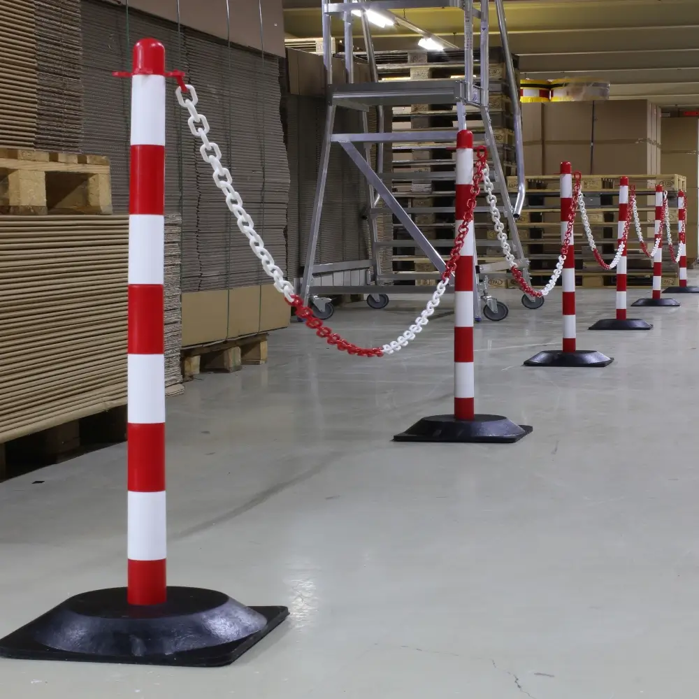 Kettenpfostenset Kunststoff Schaubild