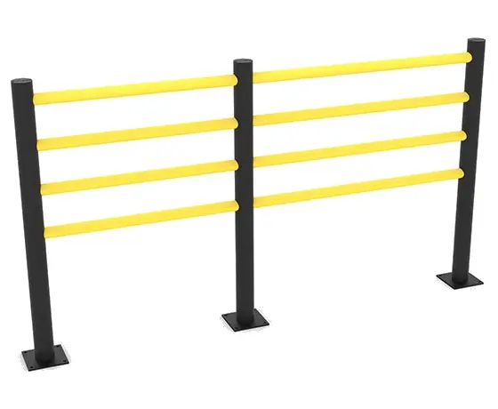 d-flexx Sicherheitsgeländer DELTA, 4 Holme 1382 1200 mm