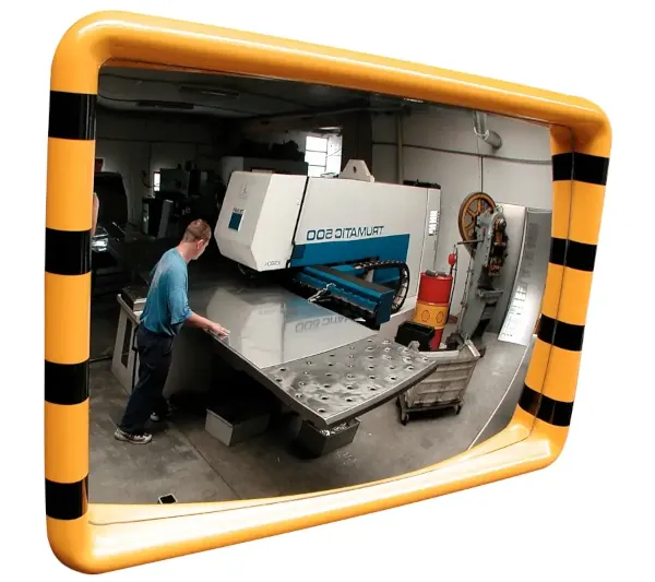 dancop Industriespiegel Check Point – Warnrahmen gelb/schwarz