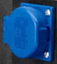 230 Volt Steckdose blau 230 Volt Steckdose blau