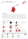 HTS Maschinenheber Eco-Jack Datenblatt